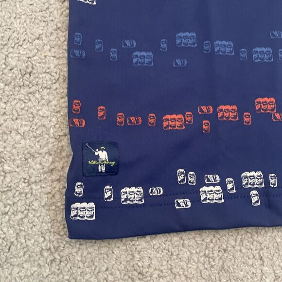William Murray Shirt Mens Medium Golf Beer Can Print Sud And Stripes NWT NEW - Picture 3 of 8